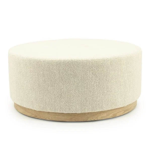 Eleonora / Banken / Poef Avah large – beige Mantz