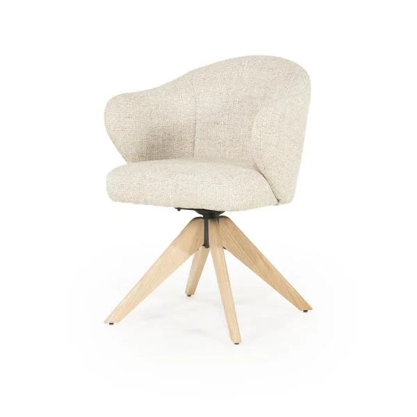 Eleonora / Eetkamerstoelen / Stoel Connor naturel – beige Donna