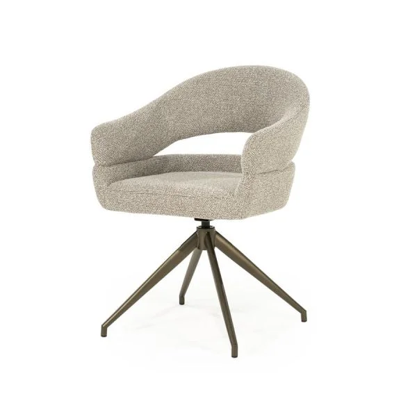 Eleonora / Eetkamerstoelen / Stoel Hailey – taupe Eira