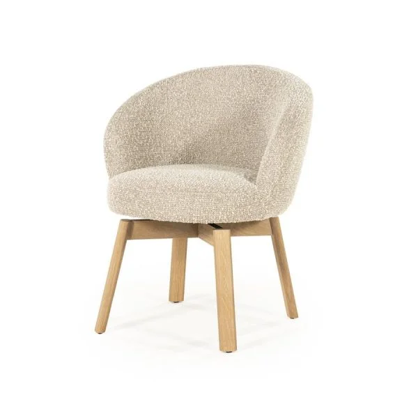Eleonora / Eetkamerstoelen / Stoel Livia – taupe Hush