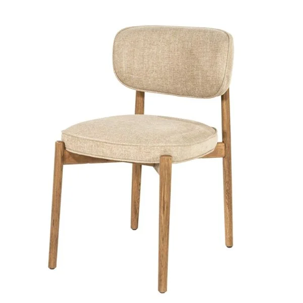 Eleonora / Eetkamerstoelen / Stoel Rune bruin – taupe Serene