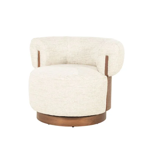Eleonora / Fauteuils / Fauteuil Nila bruin – beige Vanu
