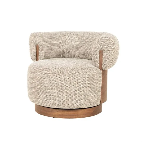 Eleonora / Fauteuils / Fauteuil Nila bruin – taupe Vanu