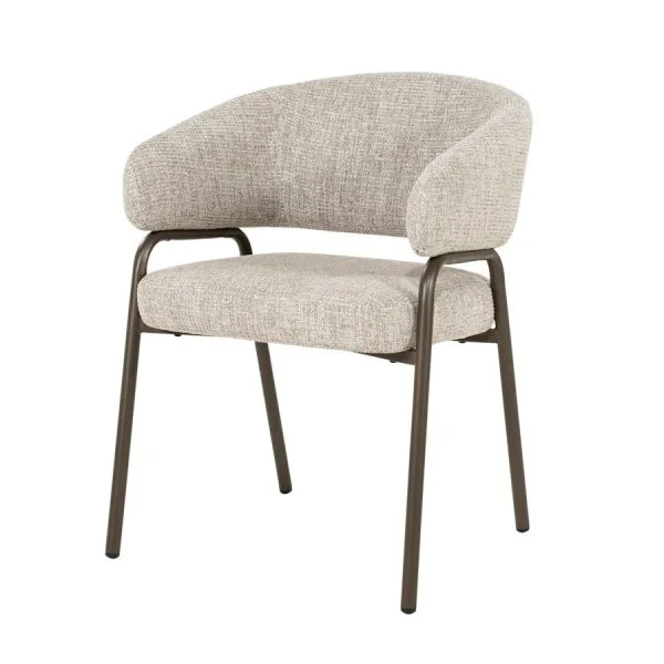 Eleonora / Eetkamerstoelen / Stoel Fabrice – taupe Veso