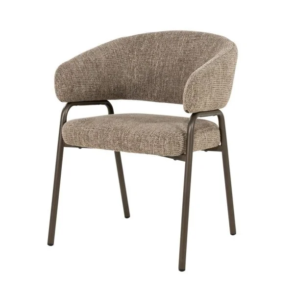 Eleonora / Eetkamerstoelen / Stoel Fabrice – bruin Veso
