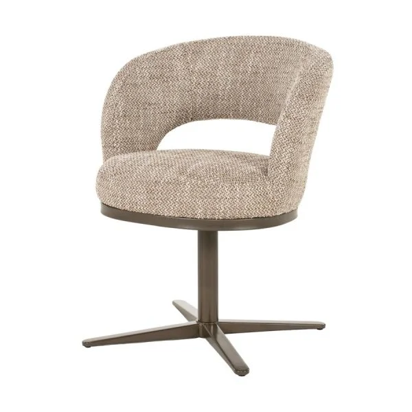 Eleonora / Eetkamerstoelen / Stoel Gigi – bruin Tofa