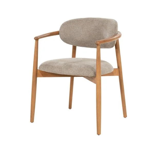Eleonora / Eetkamerstoelen / Stoel Roy – taupe Dune